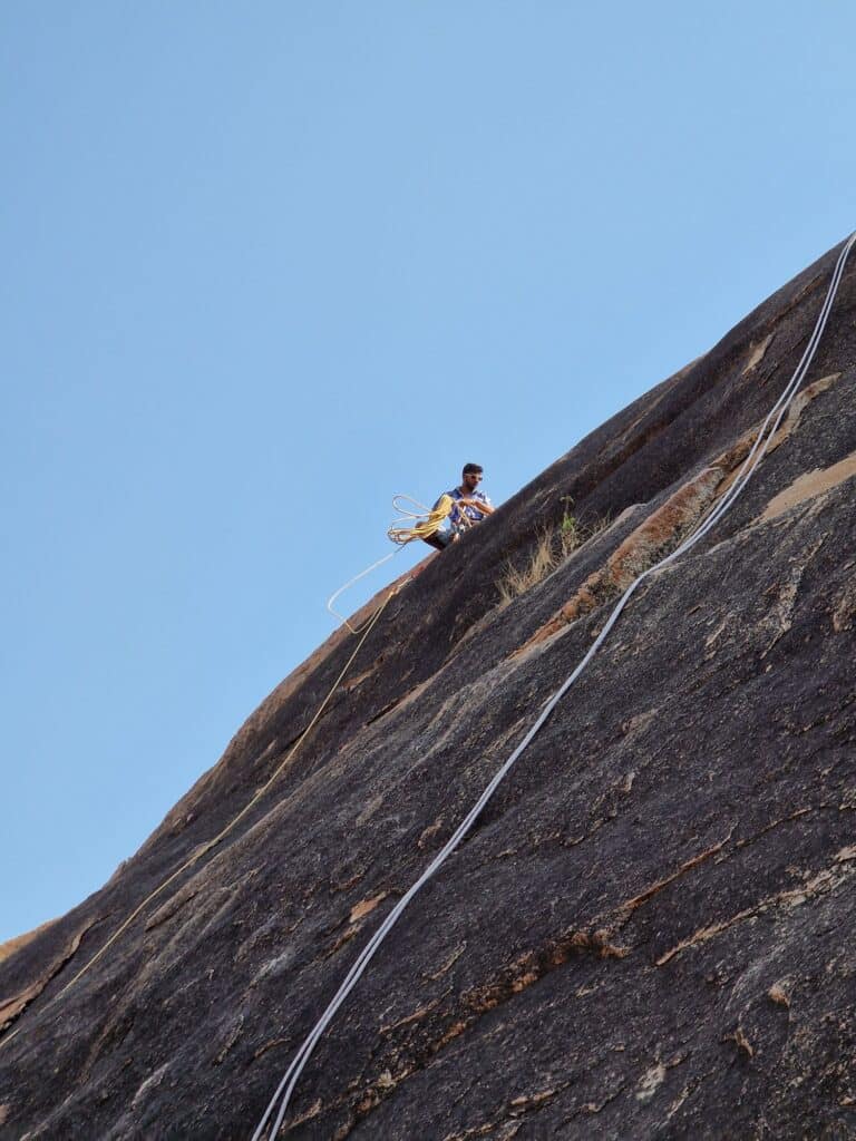 Rock Climbing in India with Climbing Instructor Vikram